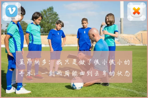 莱昂纳多：我只是做了很小很小的手术，一到两周能回到去年的状态